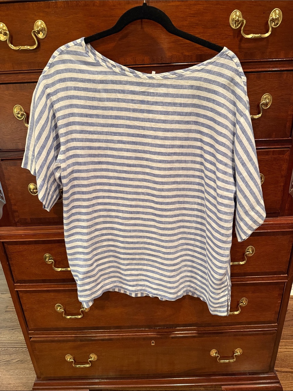 Hinson Wu Lux Linen Boatneck Top Large